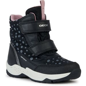 Geox Winterstiefel »J SENTIERO GIRL B ABX«, mit wasserabweisender TEX-Membrane schwarz-silberfarben Größe 29