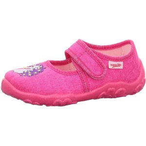 Superfit Hausschuh »BONNY WMS: Mittel«, Ballerina, Klettschuh, Kindergarten... pink-Einhorn Größe 33