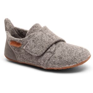 Bisgaard Hausschuh »Bisgaard Casual Wool«, Schlupfschuh, Klettschuh mit... grau Größe 34