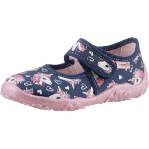 Superfit Hausschuh »BONNY WMS: Mittel«, Klettschuh, Kindergarten Schuh mit... dunkelblau-rosa Einhorn Größe 38