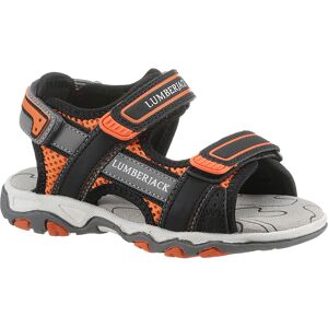 LUMBERJACK Trekkingsandale, Sommerschuh, Outdoorsandale, Klettschuh, mit... grau-neonorange Größe 32