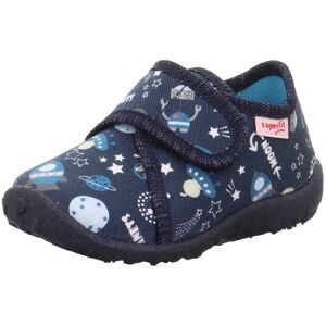 Superfit Hausschuh »SPOTTY WMS: Mittel«, Klettschuh, Kindergarten Schuhe mit... dunkelblau Weltall Größe 20