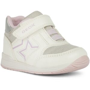 Geox Lauflernschuh »B RISHON GIRL A«, Sneaker, Klettstiefel mit schöner... weiss-pink Größe 26