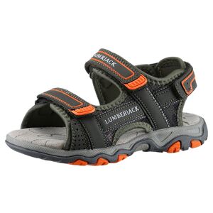 LUMBERJACK Trekkingsandale, Sommerschuh, Outdoorsandale, Klettschuh, mit... khaki-orange Größe 29