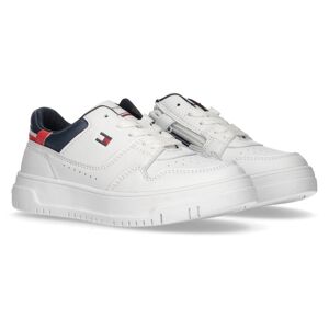 Tommy Hilfiger Sneaker »LOW CUT LACE-UP SNEAKER«, mit Baumwollfutter,... WHITE Größe 35
