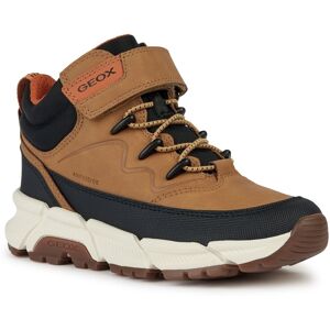 Geox Winterboots »J FLEXYPER PLUS BOY ABX«, High Top Sneaker, Schnürboots mit... camelfarben-schwarz Größe 29