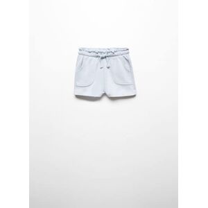 MANGO BABY Baumwollshorts mit Gummibund - Himmelblau - 18-24 - weiblich