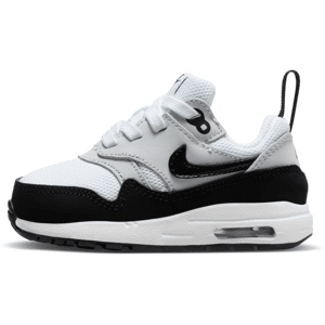 Nike Air Max 1 EasyOnSchuh für Babys und Kleinkinder - Weiß - 19.5