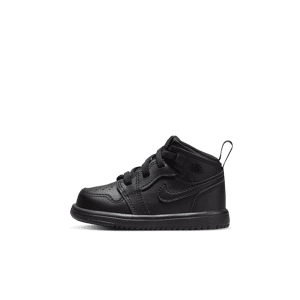 Jordan 1 Mid Alt Schuh für Babys und Kleinkinder - Schwarz - 21