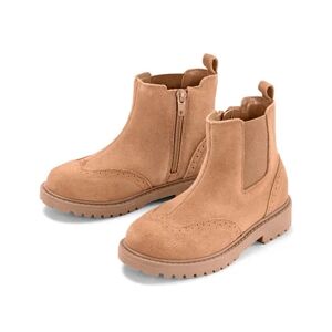 Tchibo - Lederstiefel - Braun -Kinder - Gr.: 28 Kunststoff  28 unisex