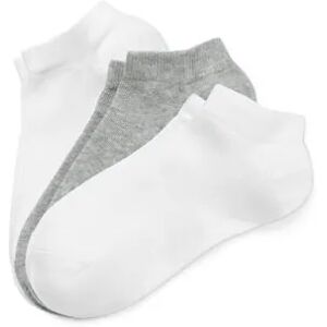 Tchibo - 3 Paar Sneakersocken - Weiss/Meliert -Kinder - Gr.: 31-34 Baumwolle 2x 31-34 unisex