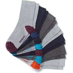 Tchibo - 7 Paar Socken - Dunkelgrau/Meliert -Kinder - Gr.: 39-42 Baumwolle  39-42 unisex