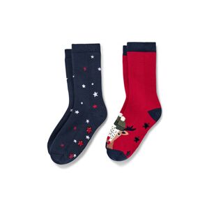 Tchibo - 2 Paar Kleinkind-Antirutsch-Socken - Dunkelblau -Kinder - Gr.: 23-26 Baumwolle 1 23-26 unisex