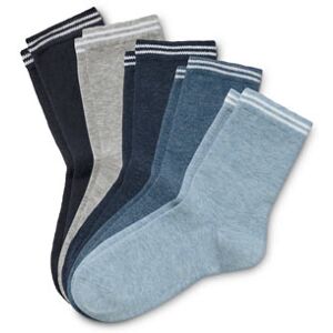 Tchibo - 5 Paar Socken - Dunkelblau/Meliert -Kinder - Gr.: 31-34 Baumwolle 1x 31-34 unisex