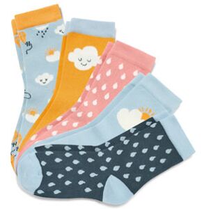 Tchibo - 5 Kleinkind-Socken - Hellblau -Kinder - Gr.: 23-26 Baumwolle 1x 23-26 unisex