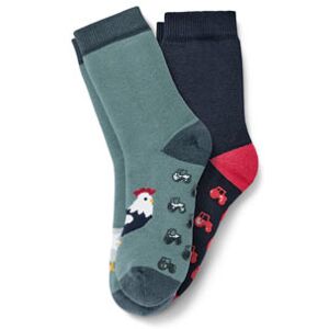 Tchibo - 2 Paar Kleinkind-Antirutsch-Socken - Dunkelblau -Kinder - Gr.: 35-38 Baumwolle 1x 35-38 unisex