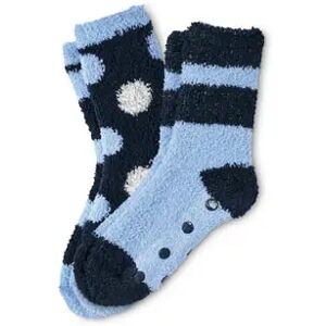 Tchibo - 2 Paar Kuschelsocken - Silber -Kinder - Gr.: 35-38 Polyester 1x 35-38 unisex