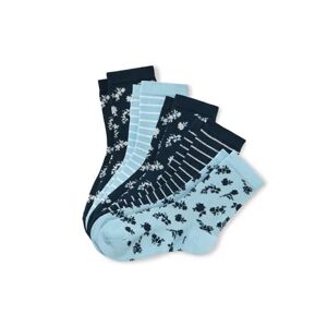 Tchibo - 5 Paar Kinder-Socken - Dunkelblau/Gestreift -Kinder - Gr.: 35-38 Baumwolle 2x 35-38 unisex