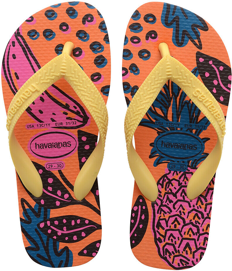 HAVAIANAS Zehenpantoletten Kids Top Fashion ORANGE;BLAU