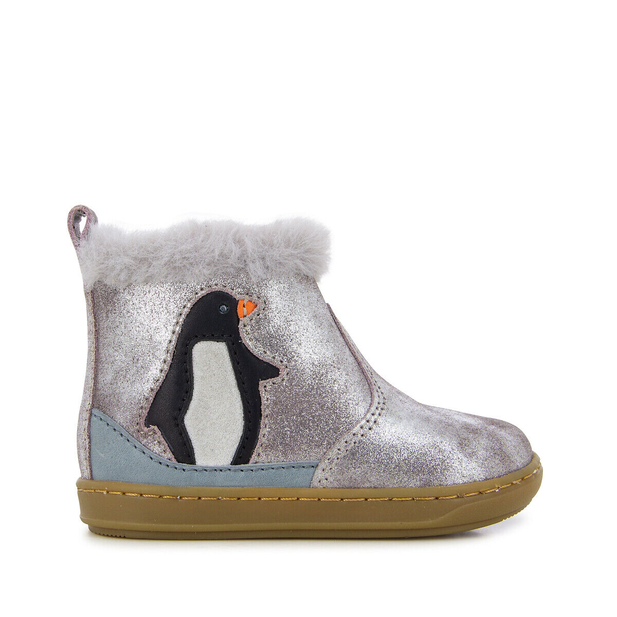 SHOO POM Lederboots Bouba Ice SILBERFARBEN