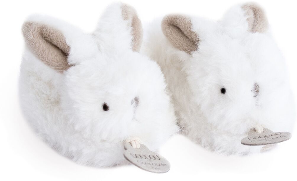 DOUDOU ET COMPAGNIE Baby Hausschuhe Hase BRAUN