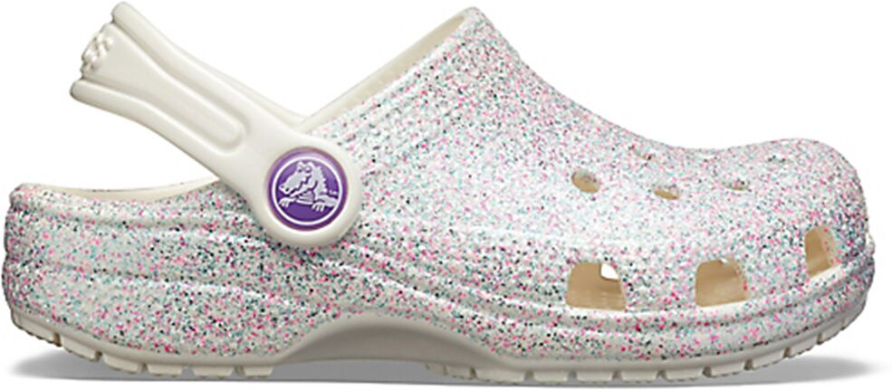 CROCS Pantoletten Classic Glitter WEISS