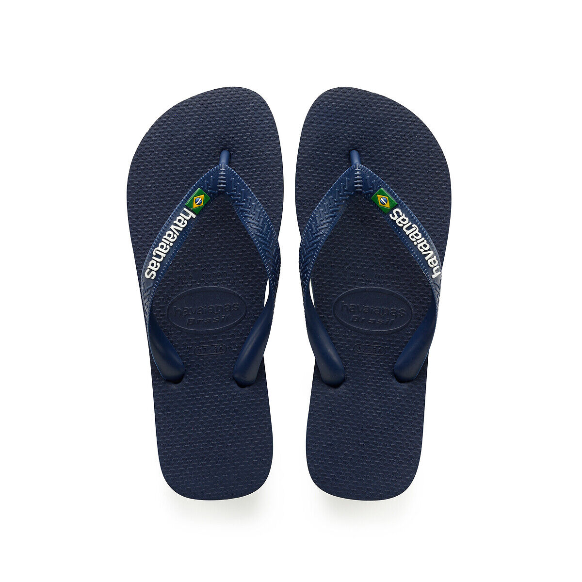 HAVAIANAS Zehenpantoletten Brasil Logo BLAU