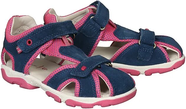 elefanten Klett-Sandalen WILLIAMS WILLY mit Zehenschutz in marine/pink