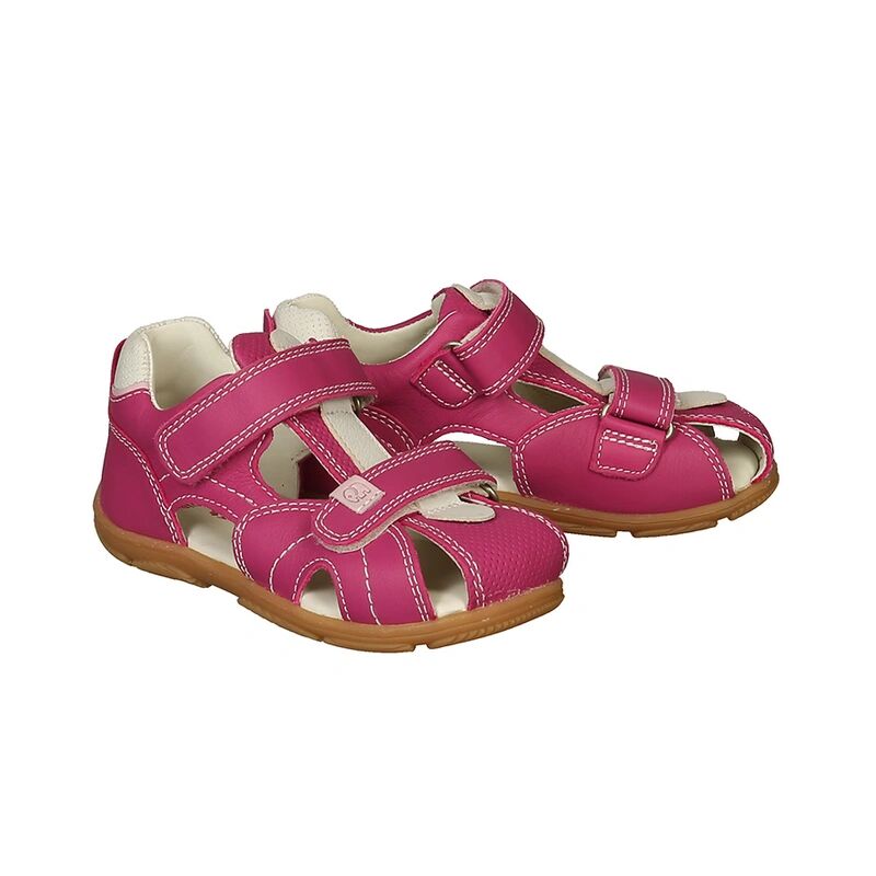 elefanten Lauflern-Sandalen TERRA TOMMY mit Zehenschutz in pink