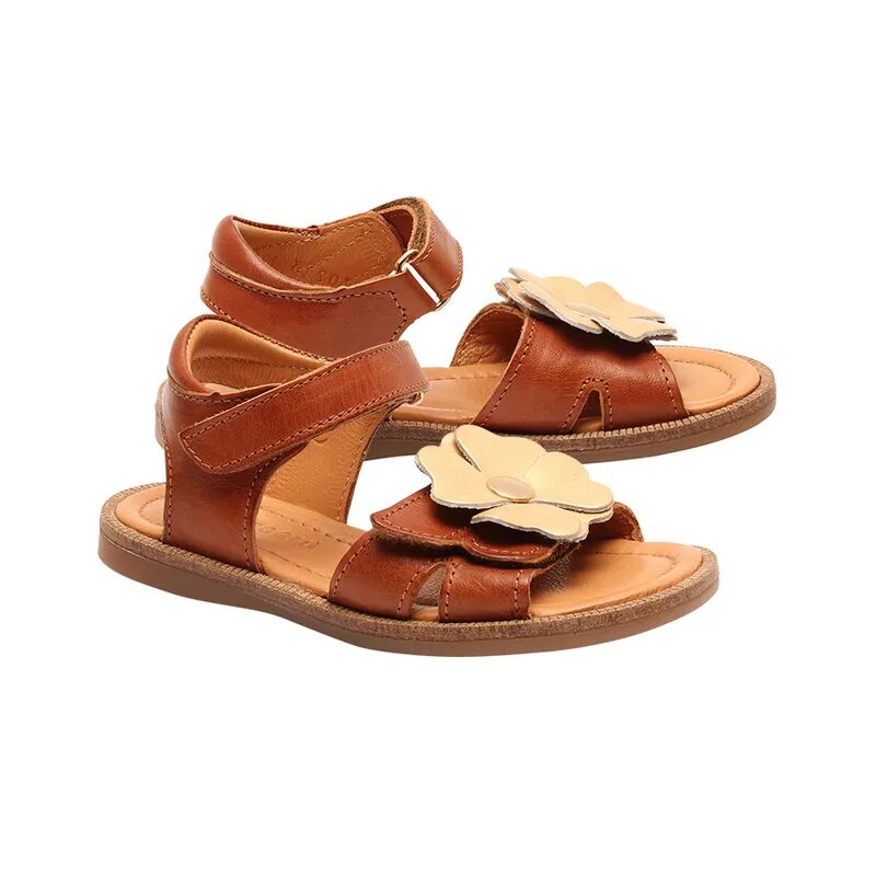 bisgaard Leder-Sandalen BARBARA in cognac