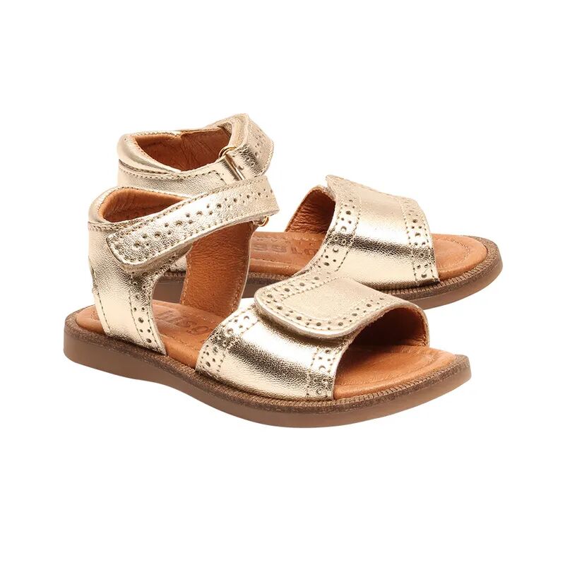 bisgaard Leder-Sandalen BEDA in gold