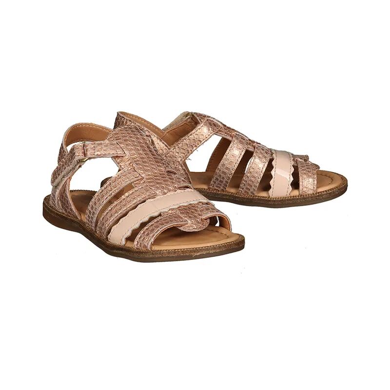 bisgaard Leder-Sandalen BESS in grapefruit