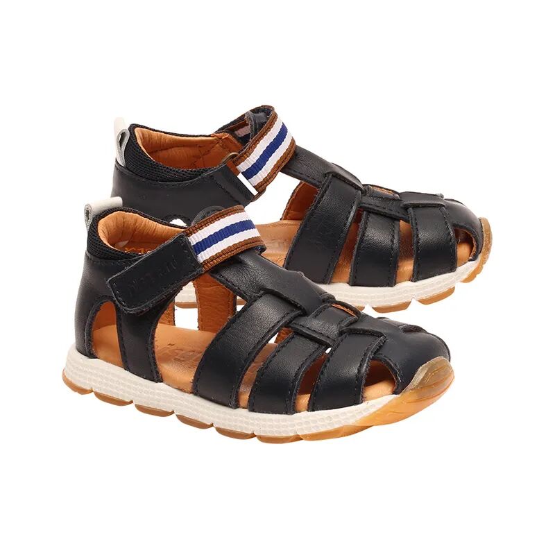 bisgaard Leder-Sandalen CALI mit Zehenschutz in navy