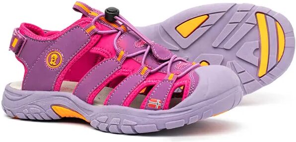 TROLLKIDS Trekking-Sandalen KIDS LILLESAND in dark rose/orange