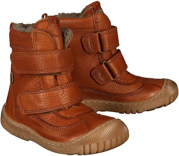 bisgaard Winter-Boots ELLIS TEX mit Klettverschluß in cognac