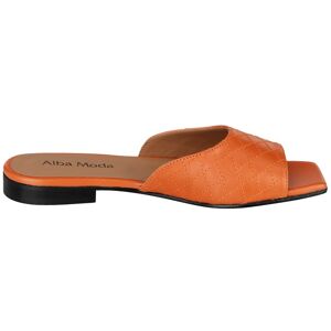 alba moda Pantolette aus Ziegennappaleder orange 36