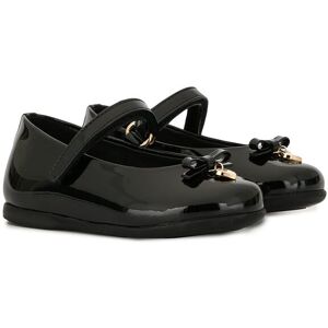 Dolce & Gabbana Kids Ballerinas mit Herzanhänger - Schwarz 19/20/21/22/23/24/25/26 Unisex