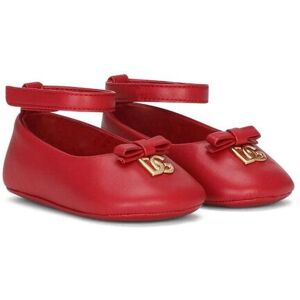 Dolce & Gabbana Kids Ballerinas mit Logo-Schild - Rot 16/17/18/19/20 Unisex