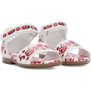 Dolce & Gabbana Kids Sandalen mit Blumen-Print - Weiß 19/22/23/25/26/21/20/24 Unisex