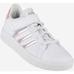 Adidas Grand Court 2.0 EL K Mädchen-Sneaker mit Riss Sneaker low Mädchen Weiß Größe 32