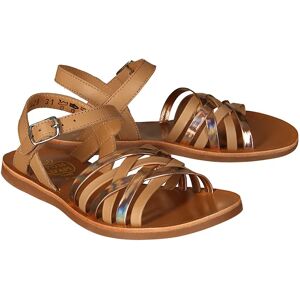 POM D'API - Sandalen LUX METALLIC in nude/roségold, Gr.29