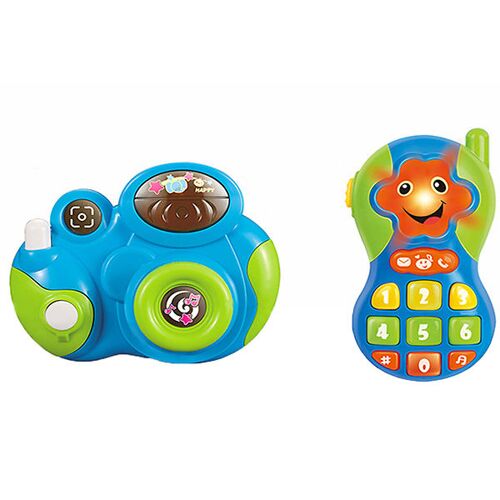 Scandinavian Baby Products Spielzeugtelefon/Kamera - Blau/Grün - Scandinavian Baby Products - One Size - Telefone