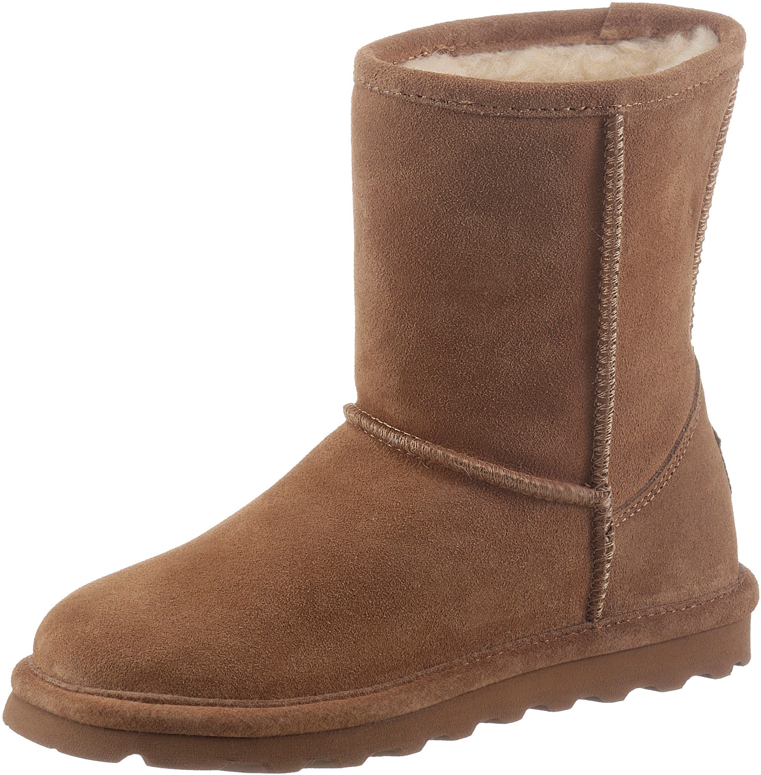 Winterboots BEARPAW "ELLE YOUTH" Gr. 31, braun (cognac) Kinder Schuhe Stiefel Boots Winterstiefel, Schlupfstiefel zum Schlupfen