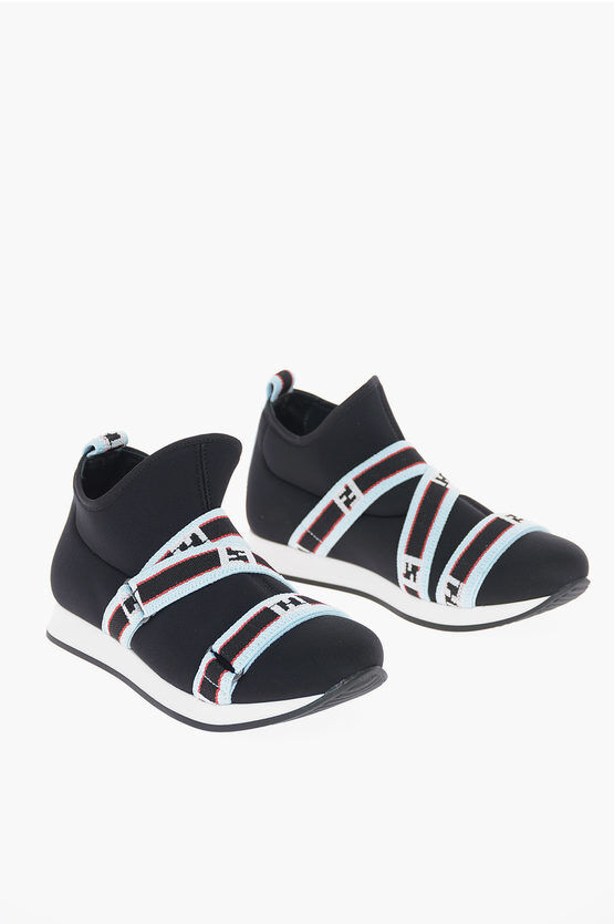 Fendi Kids Fabric High Top Slip On Größe 36