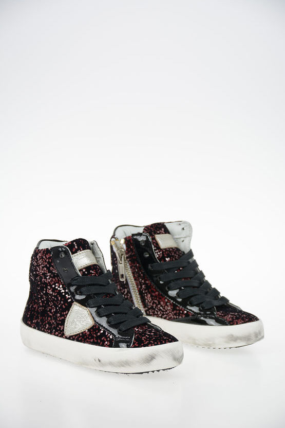 Philippe Model Junior Glittered PARIS Sneakers Größe 25