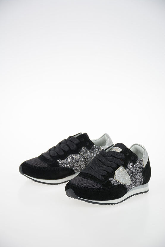 Philippe Model Junior Glittered TROPEZ Sneakers Größe 28