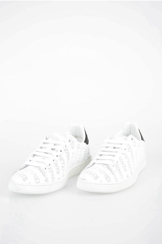 Vetements Leather PERFORATED Sneakers Größe 35
