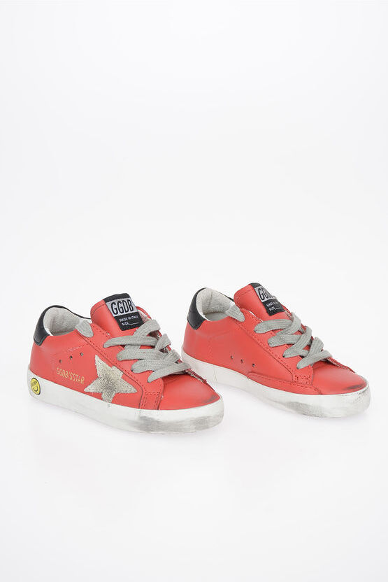 Golden Goose Kids Leather SUPERSTAR Sneakers Größe 24