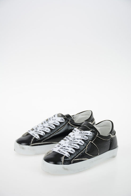 Philippe Model Junior Patent Leather PARIS Sneakers Größe 21