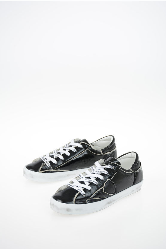 Philippe Model Junior Patent Leather PARIS Sneakers Größe 36